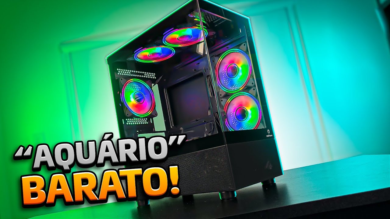 Esse Gabinete é lindo e melhora o fluxo de ar do seu Pc😮! - One Power Crystal