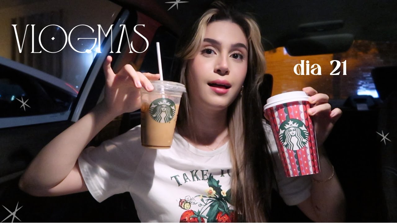Provando Starbucks de Natal 😋 & Não uso mais piercing? | VLOGMAS dia 21 - Lorrine Vlog