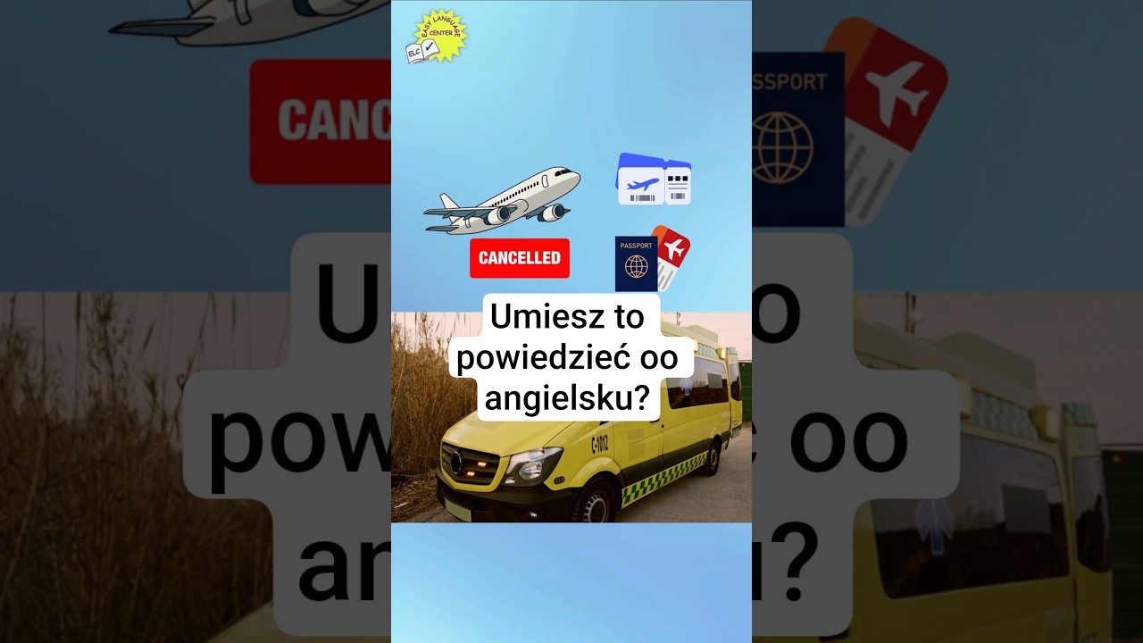 Co powiesz w tych sytuacjach po angielsku? NAGŁY WYPADEK Angielski w Podróży
