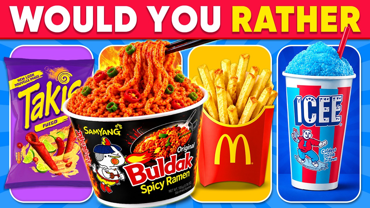 Co wolisz...? EKSTREMALNA edycja viralowego jedzenia 🍕🌮🍫🔥 Codzienny quiz
