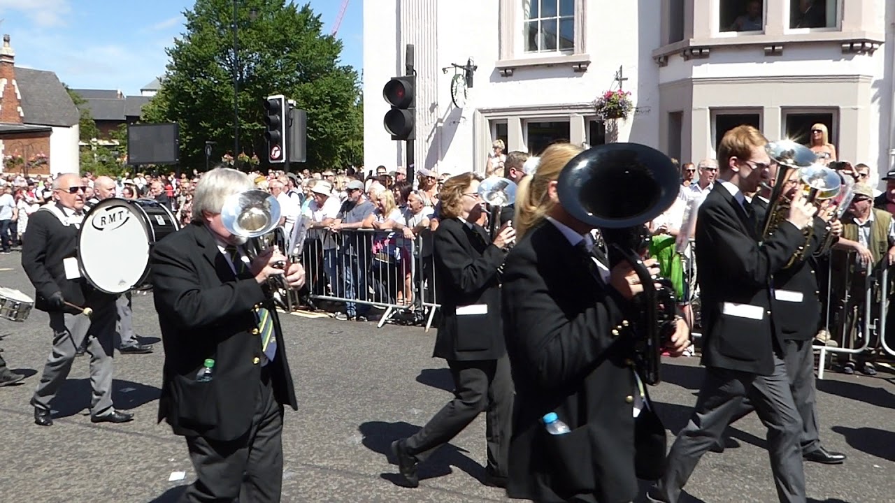The R.M.T. Fishburn Band at The Durham Miners' Gala 2018