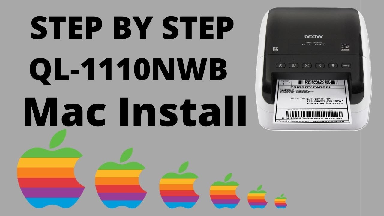 Brother QL-1110NWB WIRELESS Setup on Mac FULL TUTORIAL & eBay Poshmark etsy 4x6 Shipping Settings