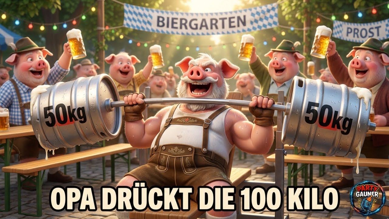 Opa dr&uuml;ckt die 100 Kilo &ndash; Training nur am Zapfhahn! | Party Schlager