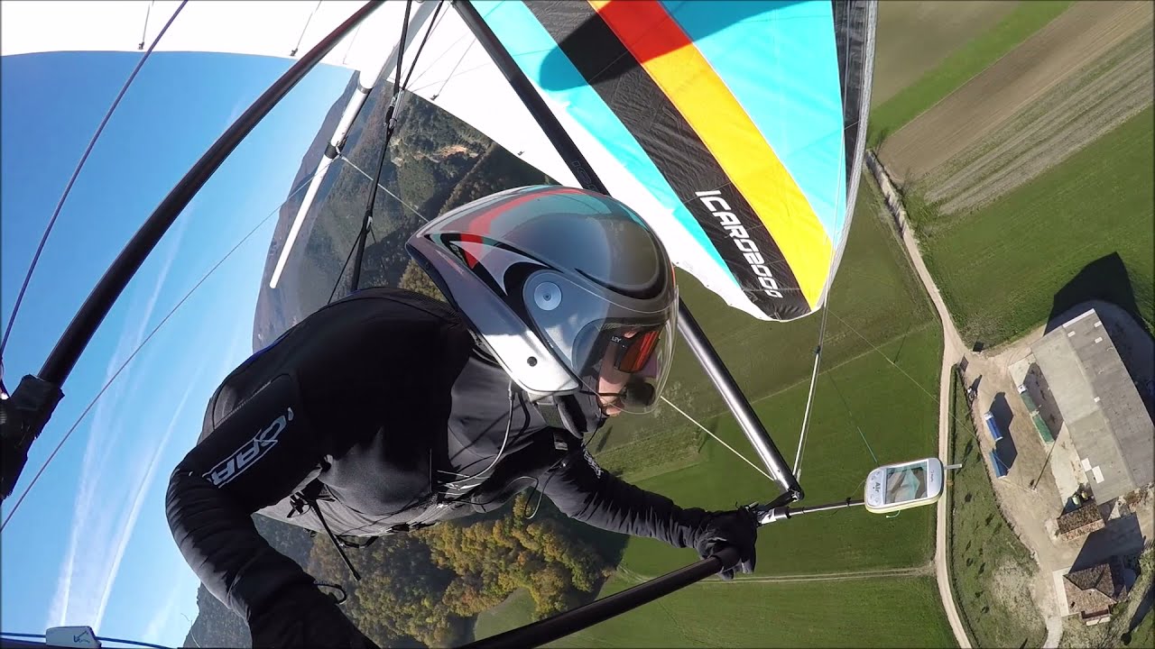 [4K] Hang Gliding Training. Takeoffs-Landings-Stall-Wingover