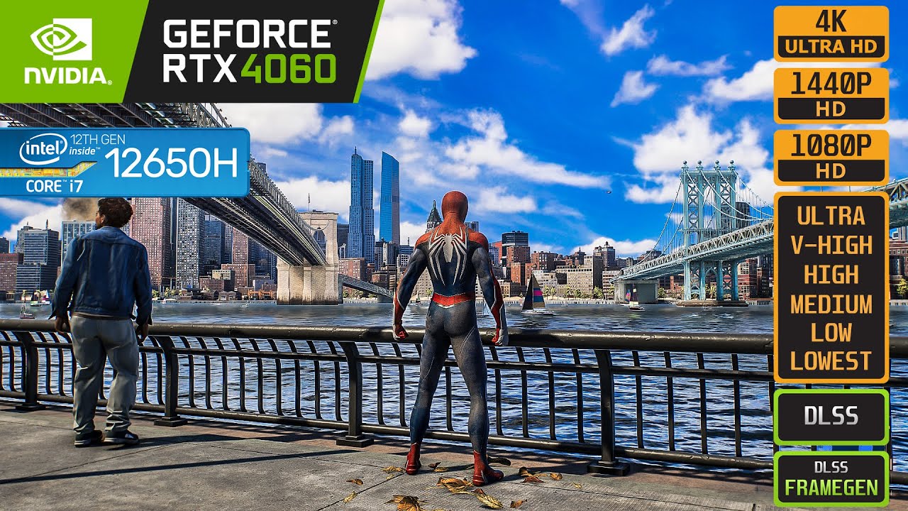 MARVELS SPIDER-MAN 2 - RTX 4060 - i7 12650H - GIGABYTE G5 KF5 (LAPTOP)