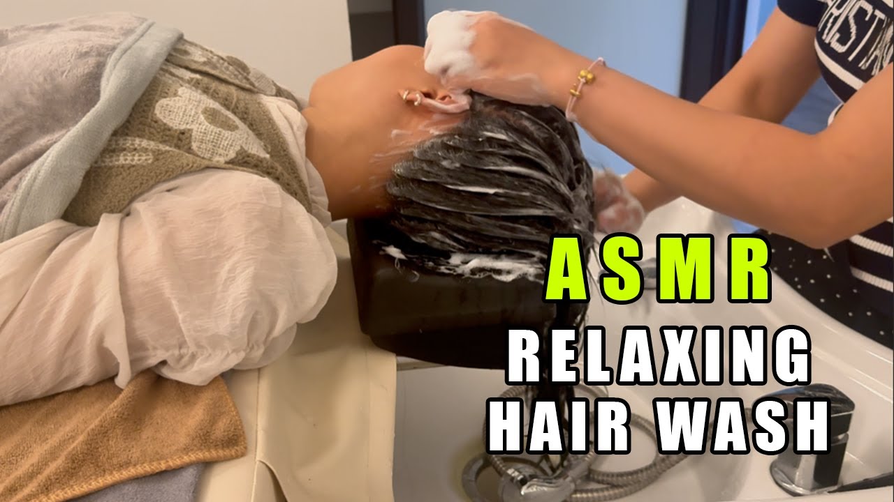 ASMR Head Spa Hair Wash for Deep Sleep 🌙 | Scalp Massage & Shampoo Sounds | No Talking
