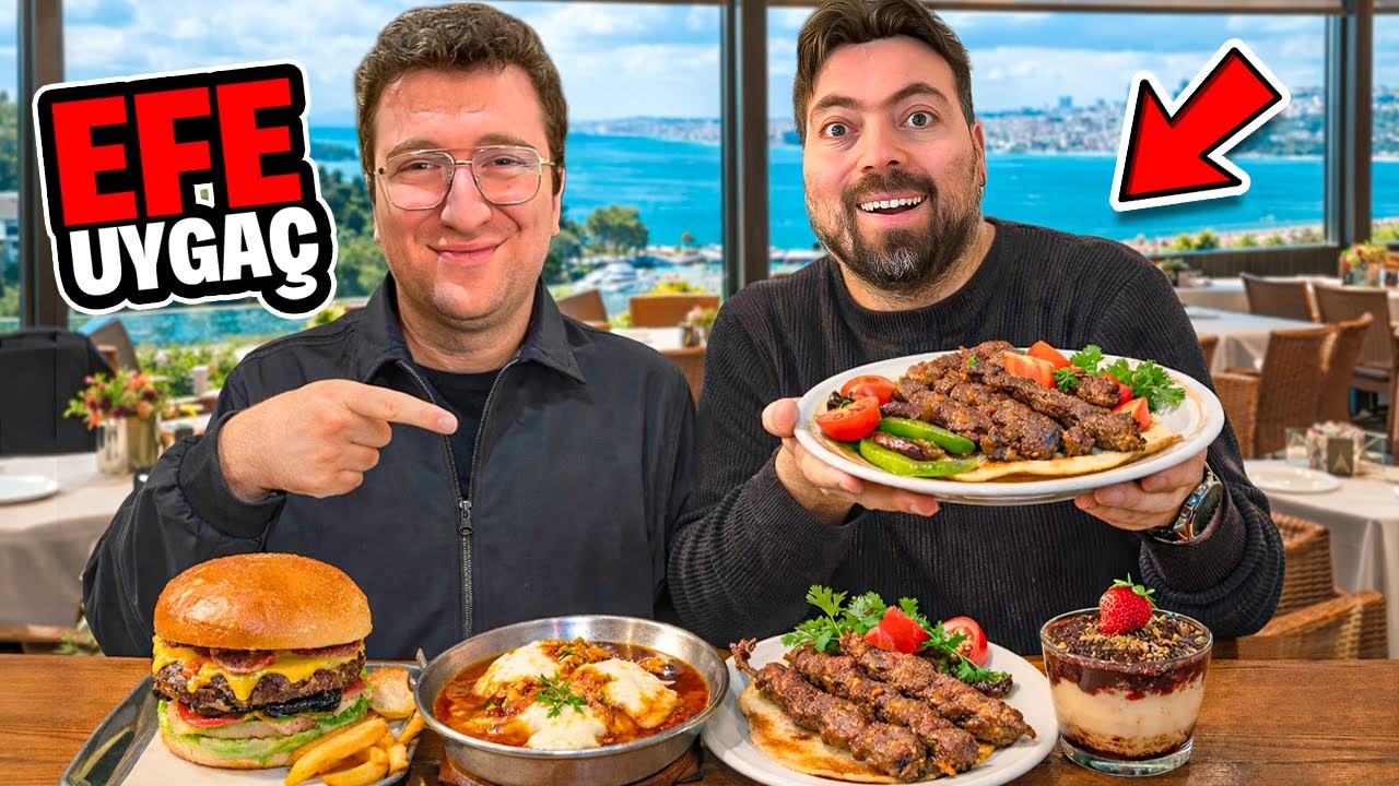 @EfeUyga&ccedil;Youtube 'IN FAVORİ YEMEKLERİNİ DENEDİK!