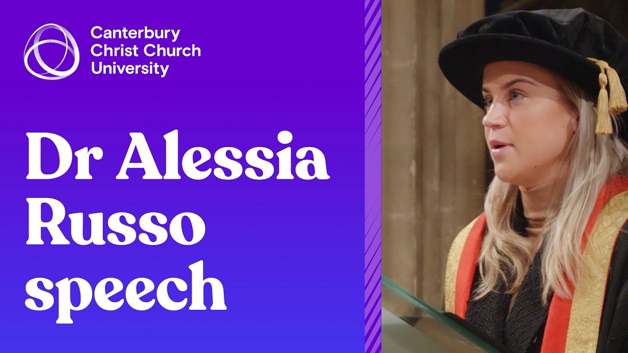 Alessia Russo Honorary Doctorate Award Presentation and Speech - Canterbury Christ Church University