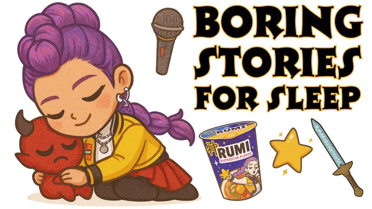 Boring Stories for Sleep 🎤✨ KPop Demon Hunters Rumi's Origin (Rain Sounds)