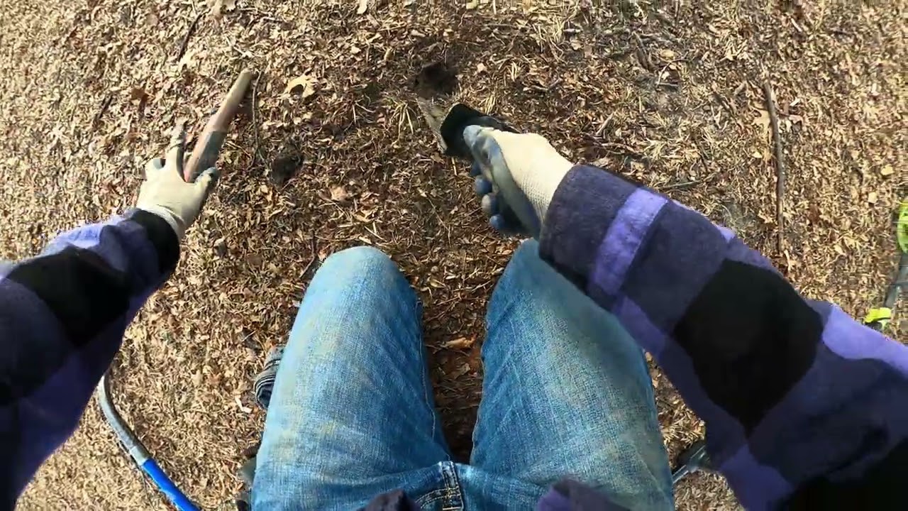 January 21, 2026 - Metal detecting a frozen ground on a cold and windy day