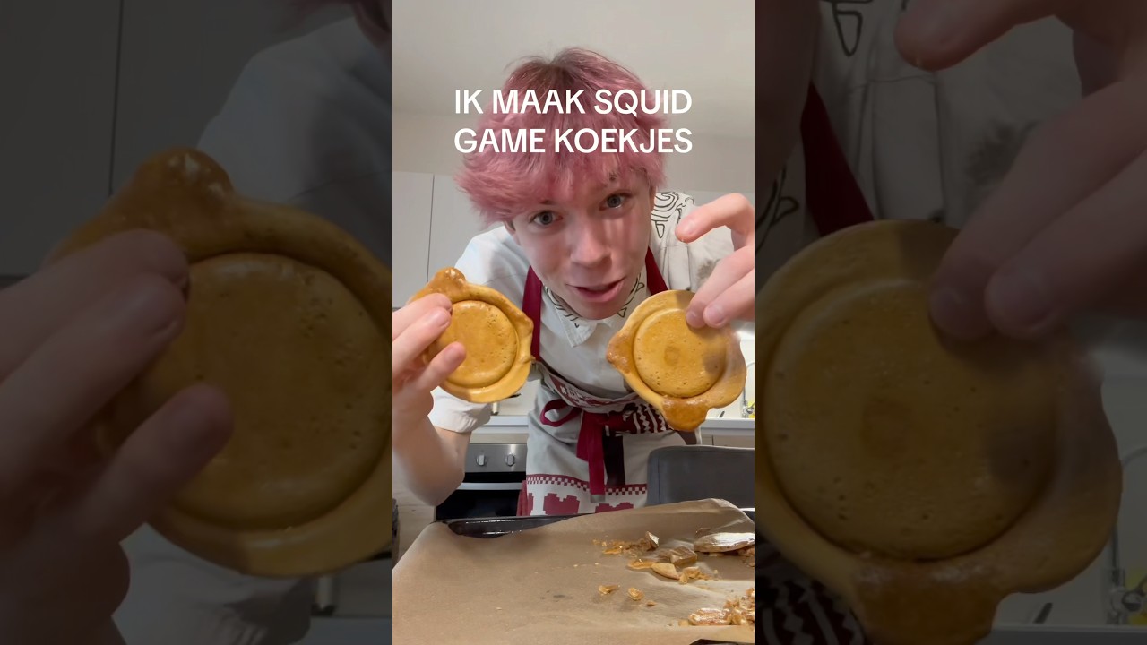 Ik maak de squid game koekjes (GAAT FOUT) 😂🍪