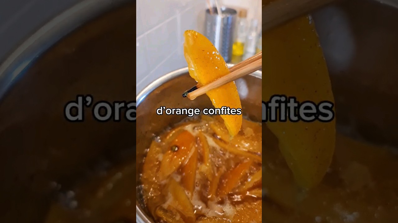 Le meilleur moyen de RECYCLER ses peaux d'orange ! #orange #confit #recettefacile #cuisine