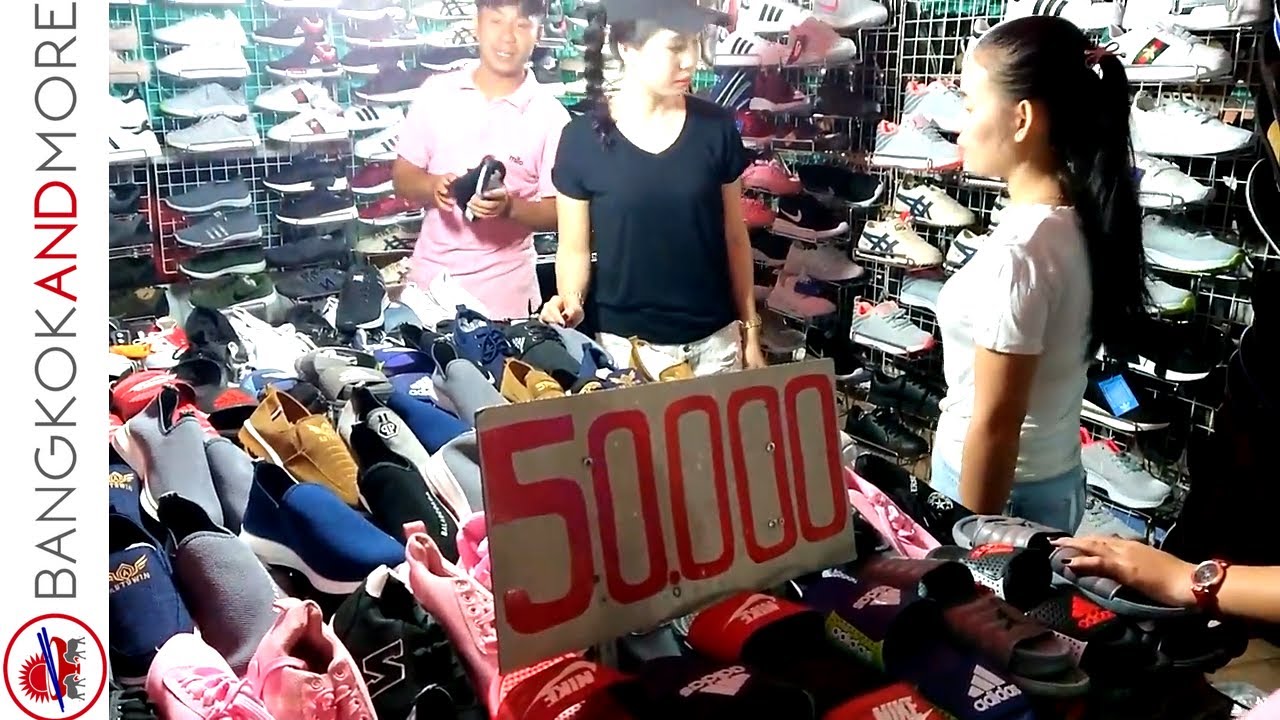 Riverside Night Market In Vientiane Laos
