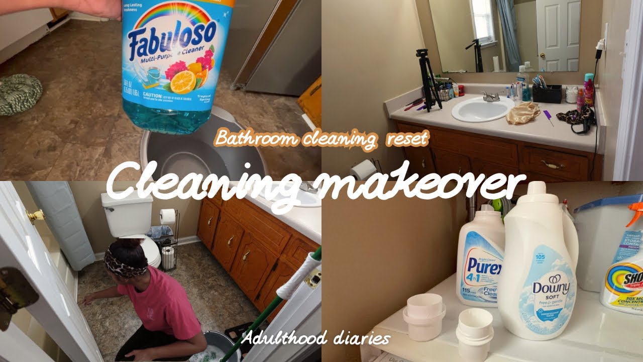 THAT WELL OVERDUE BATHROOM RESET CLEANING 🧽 … Adulthood Diaries 🫧