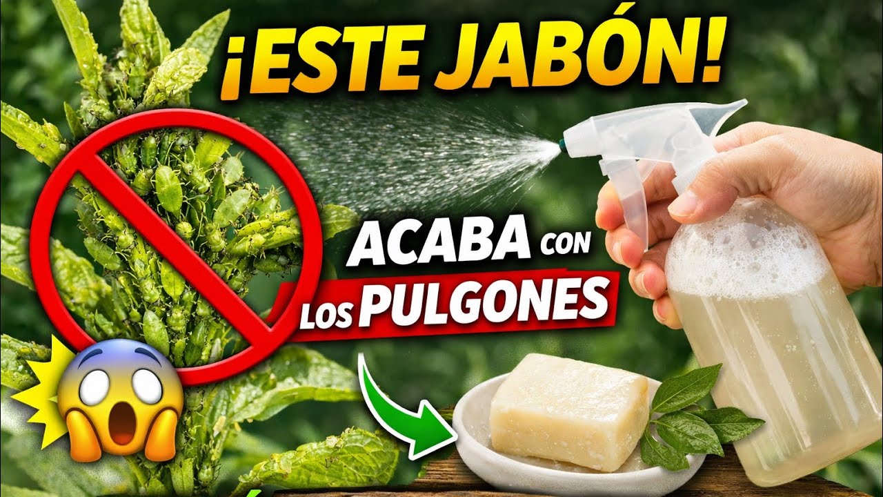 Este Jabón Acaba con los Pulgones en Días (Método Natural) #pulgones #jabonpotasico