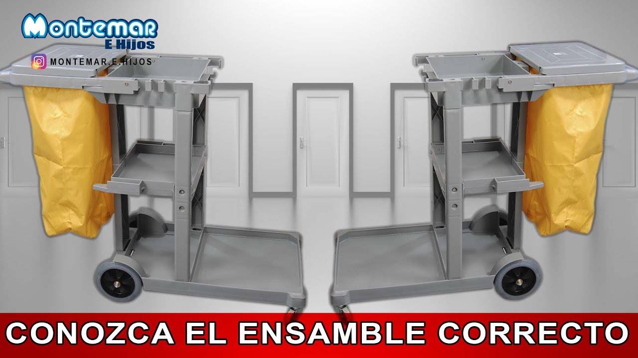 Tutorial ensamble carro de servicio de limpieza