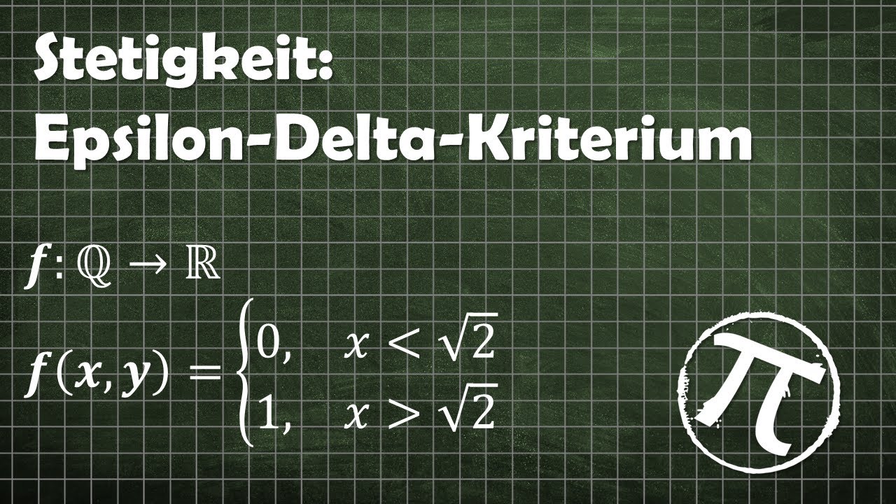 Stetigkeit Epsilon Delta Beweis in den rationalen Zahlen #4 (abschnittsweise konstante Funktion)