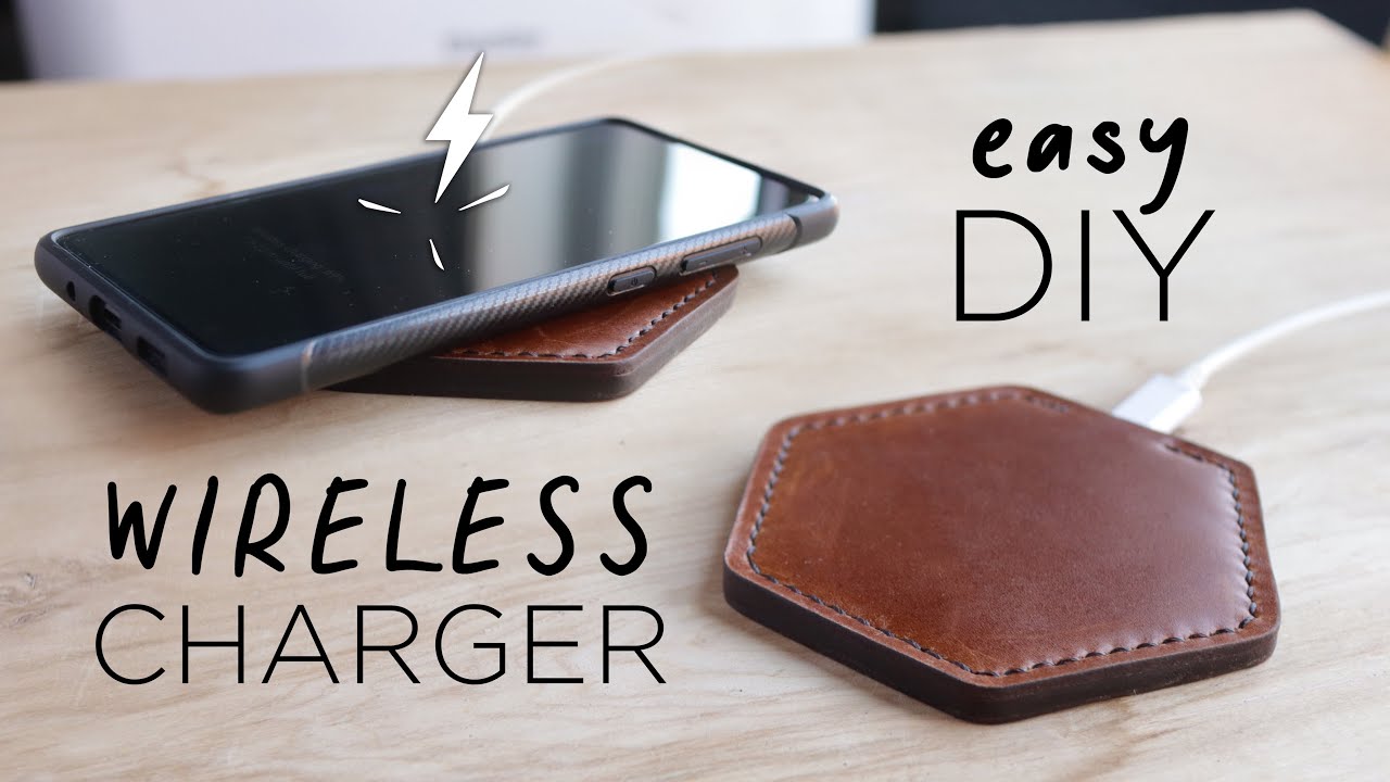 20 Minute Makes: Leather Wireless Phone Charger! Easy DIY
