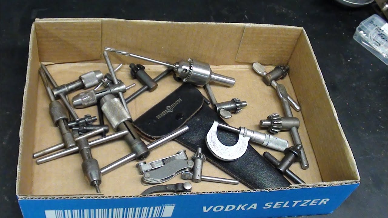 AMAZING WINTER TOOL AUCTION tubalcain SCORES starrett mitutoyo