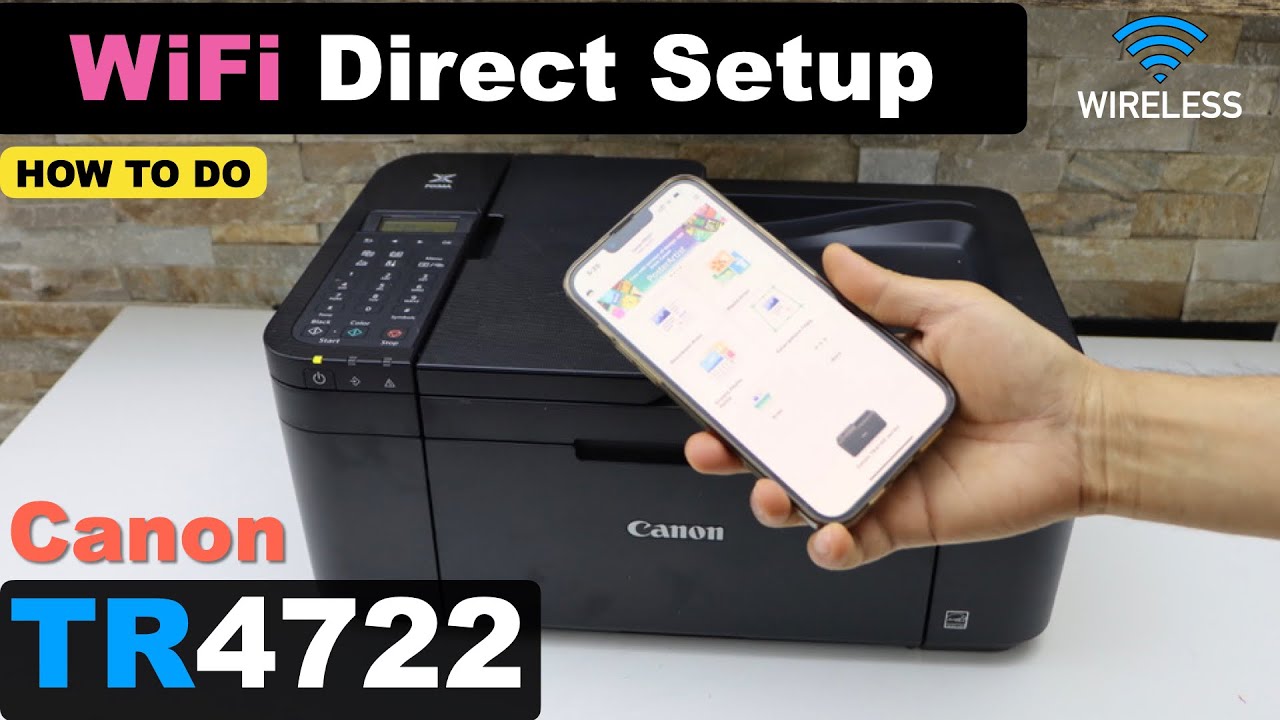 Canon Pixma TR4722 WiFi Direct Setup | Wireless Password | iPhone | Direct Setup | Wireless Setup.