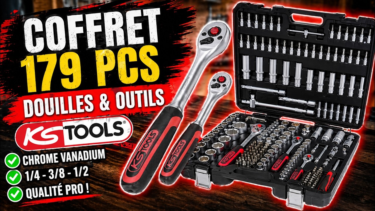Coffret de douille 179 pcs KS Tools ( la présentation )