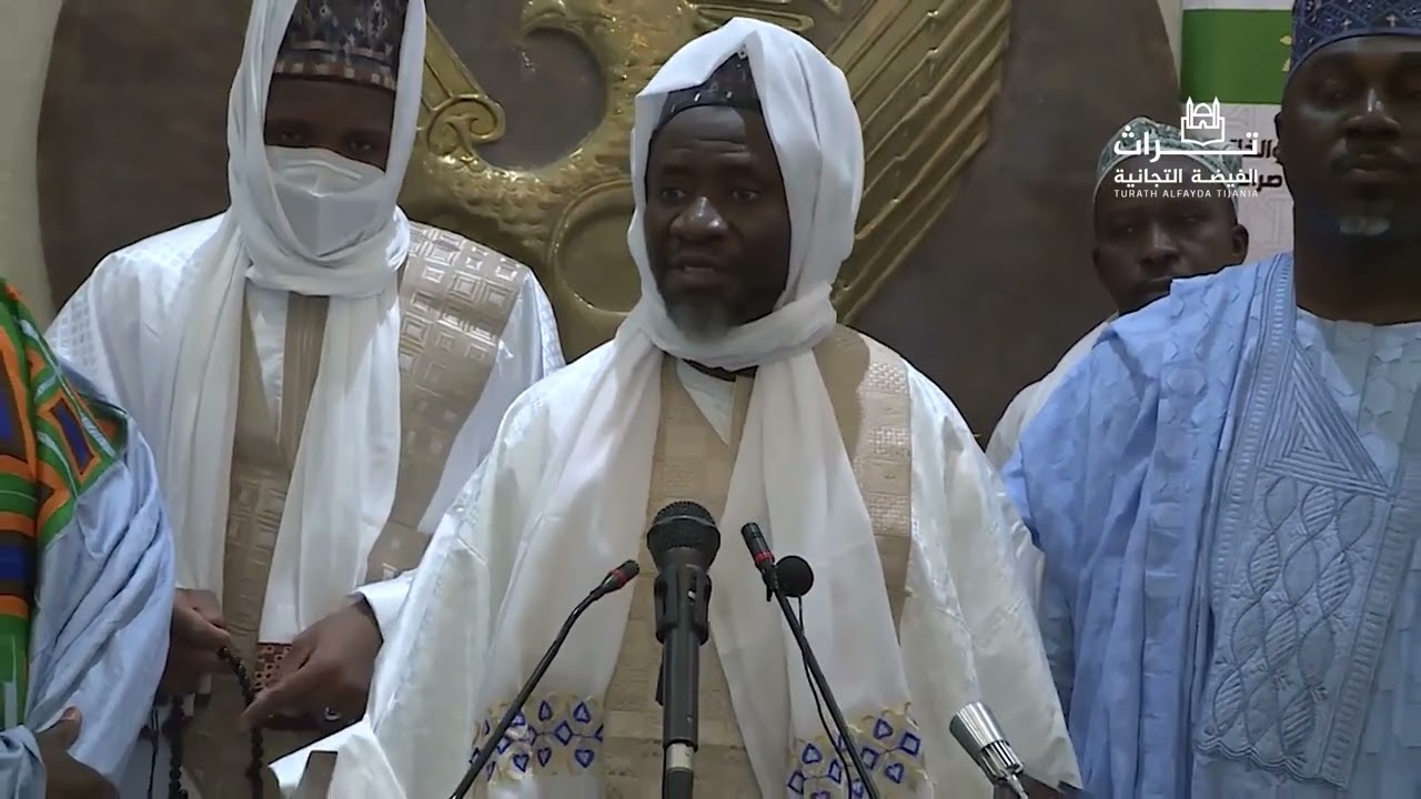 الخليفة العام للفيضة التجانية الشيخ محمد الماحي إبراهيم نياس ووفده المرافق يصل دولة السودان