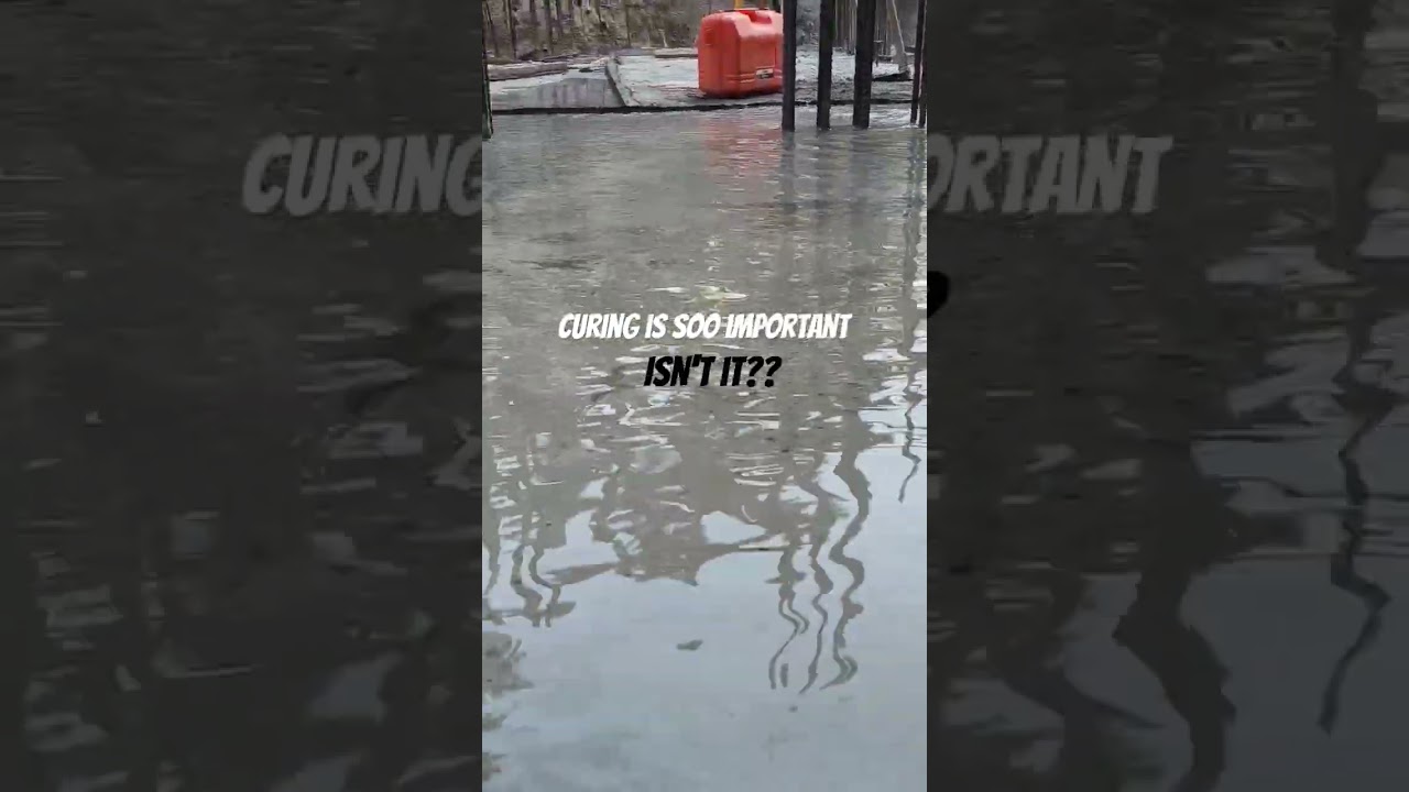 Curing by ponding method #civilengineers #realestate #civilengineering #construction