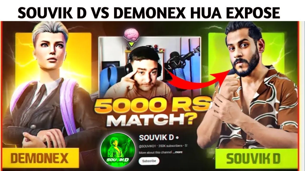 🙄 OMG SOUVIK D VS DEMONEX EXPOSE NEW VIDEO @SOUVIKDLIVE1