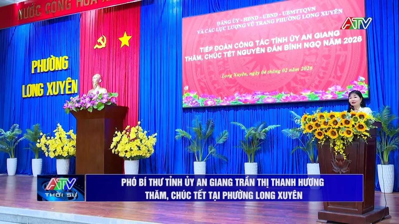 Phó Bí thư Tỉnh ủy An Giang Trần Thị Thanh Hương thăm, chúc Tết tại Phường Long Xuyên