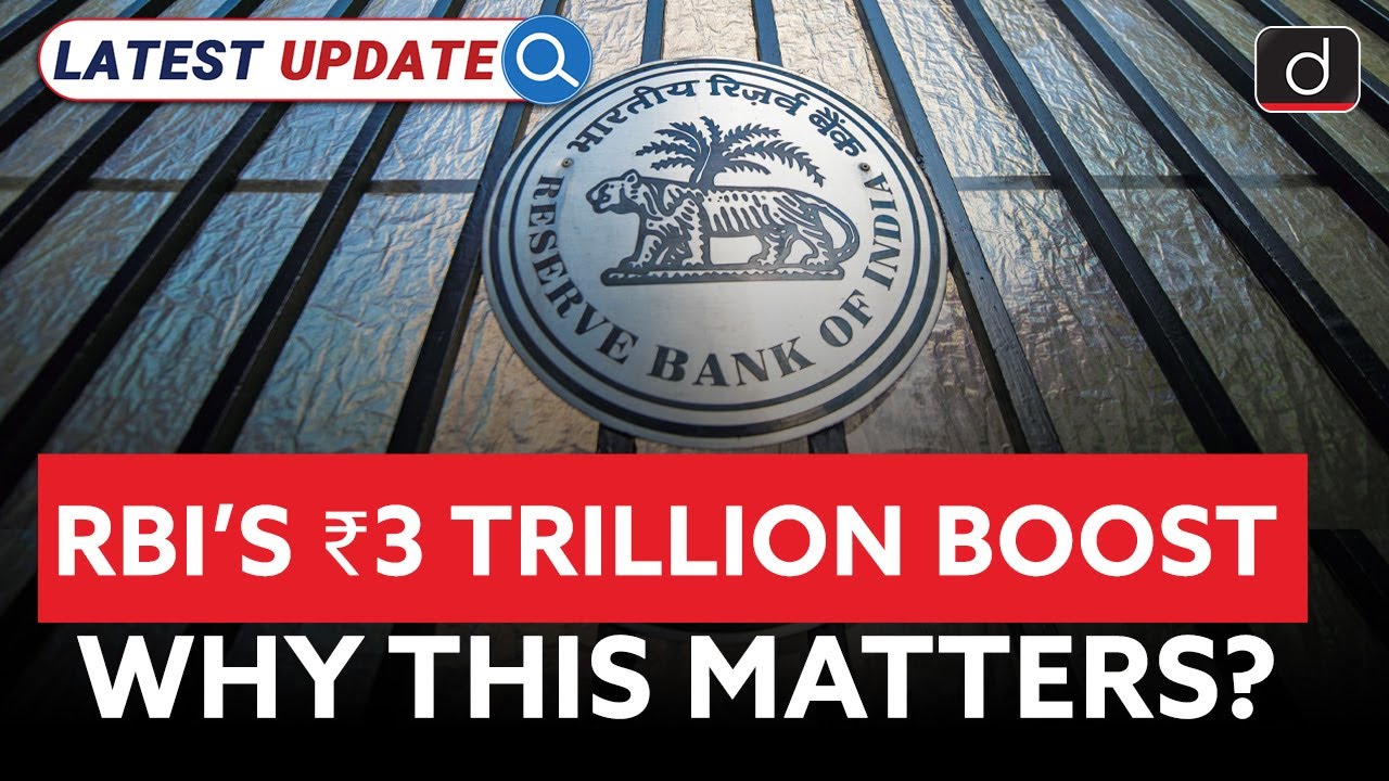 RBI&rsquo;s ₹3 Trillion Liquidity Push Explained | Latest Update | Drishti IAS English
