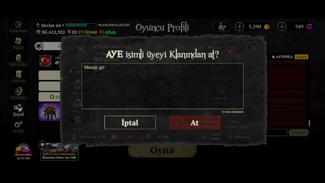 Etiketi Allah olan kılanı dağıltdım