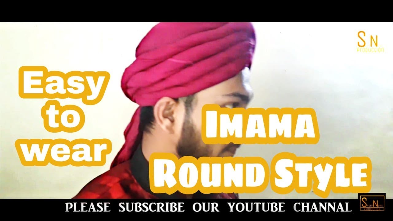 How To Tie Imama Sareef In Round Style || Aashan Tarika Gool kapde me Acche Andaz Me Imamh Bandne Ka