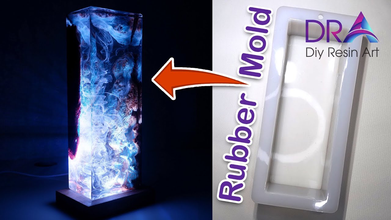 Easy to make Epoxy Lamp Art with Rubber Mold & DRA | Diy Resin Art