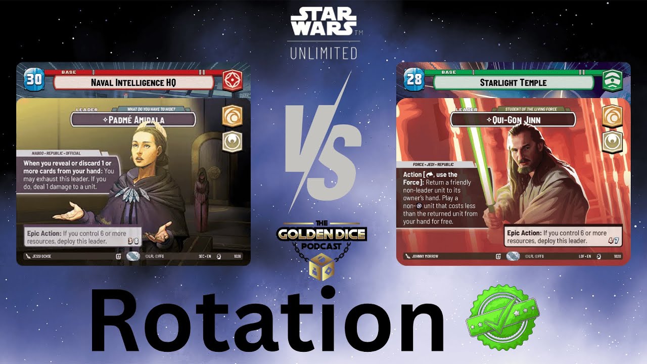 Padme Amidala Aggression vs Qui-Gon Jinn Force Command | Rotation Gameplay