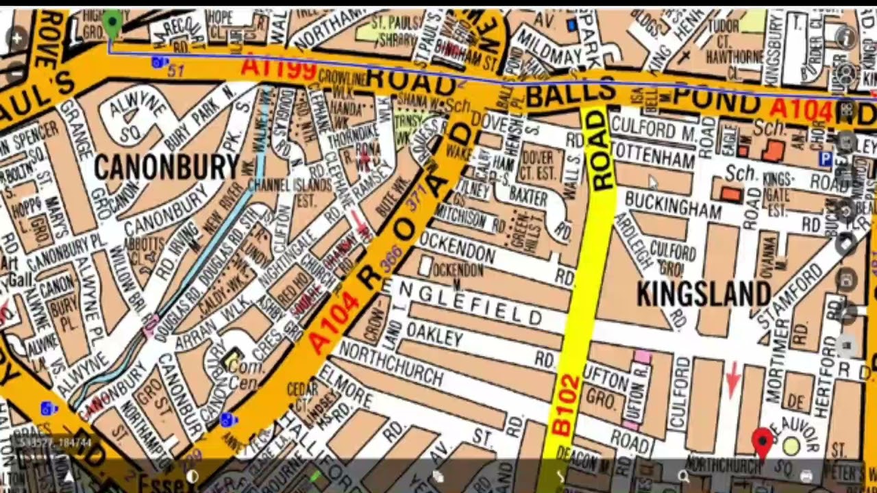 How to draw route from green to red point .Route Planning TFL Topographical Test 2025