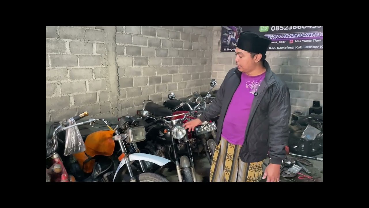Jual motor tua lama di gudang surat lengkap semua