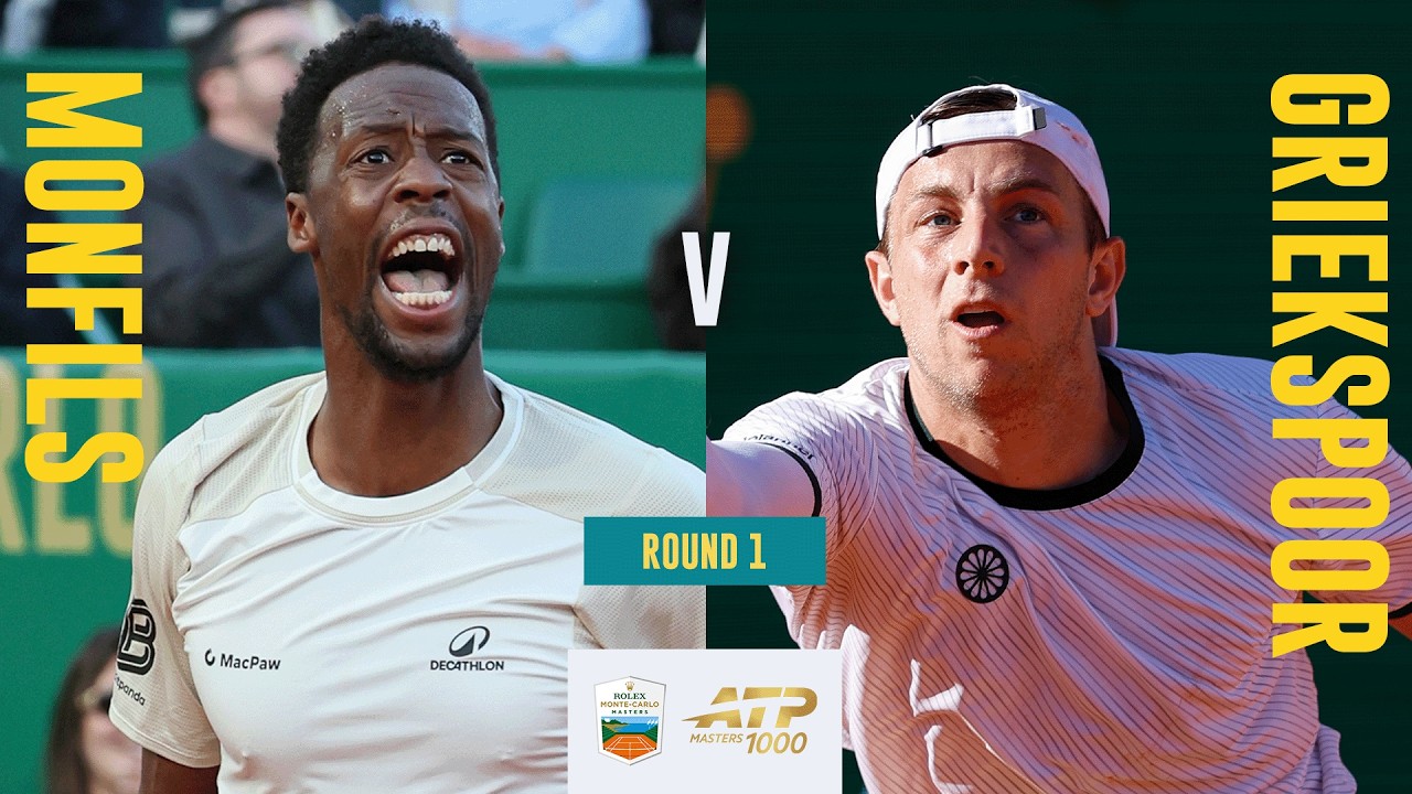 Gael Monfils vs Tallon Griekspoor Highlights | Rolex Monte-Carlo Masters 2026