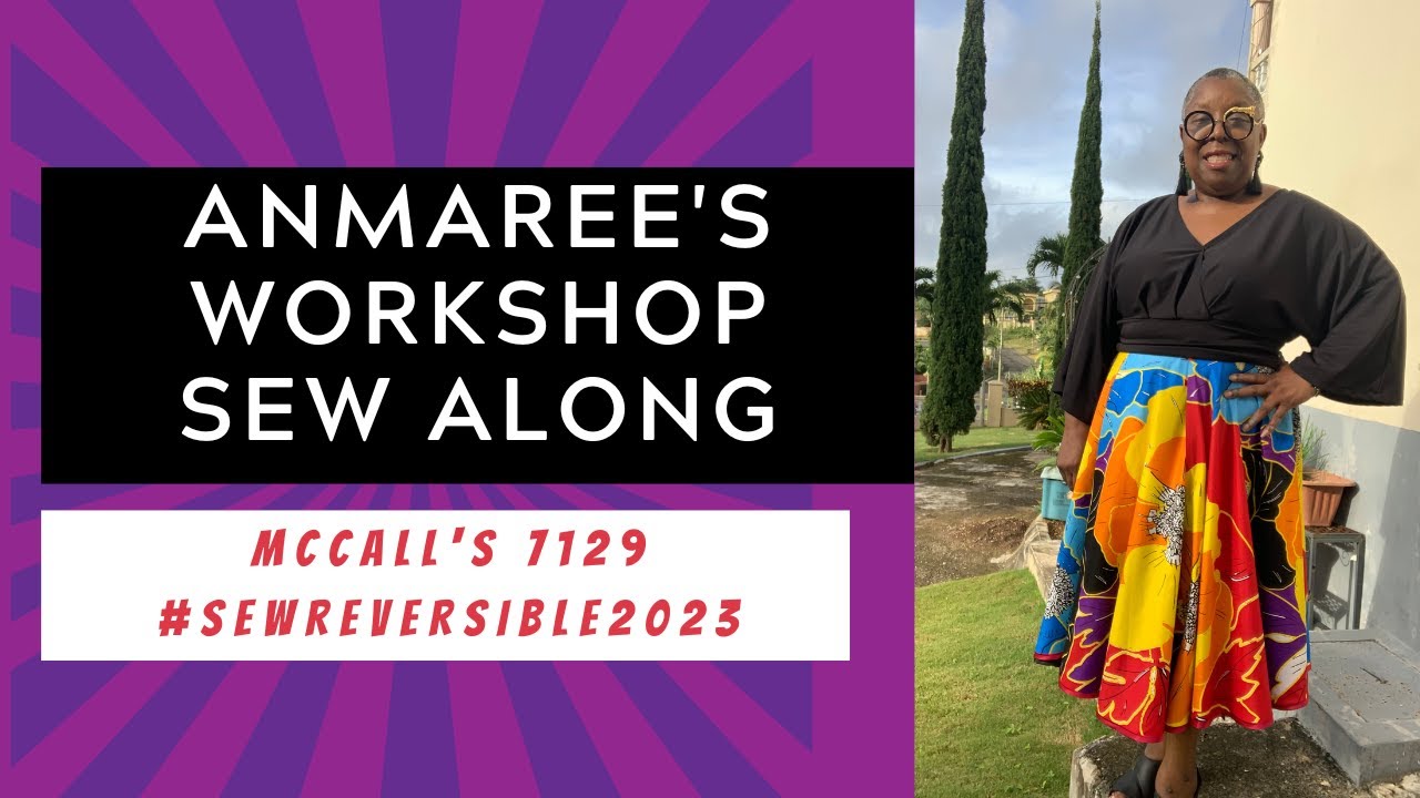 #Sewreversible2023 | Sew along  reversible wrap skirt McCalls 7129