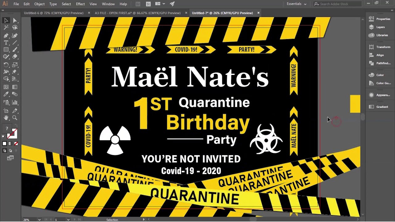 Tutor Base | Adobe Illustrator  How to Scale up Artwork Size A3 to A0 #shorts