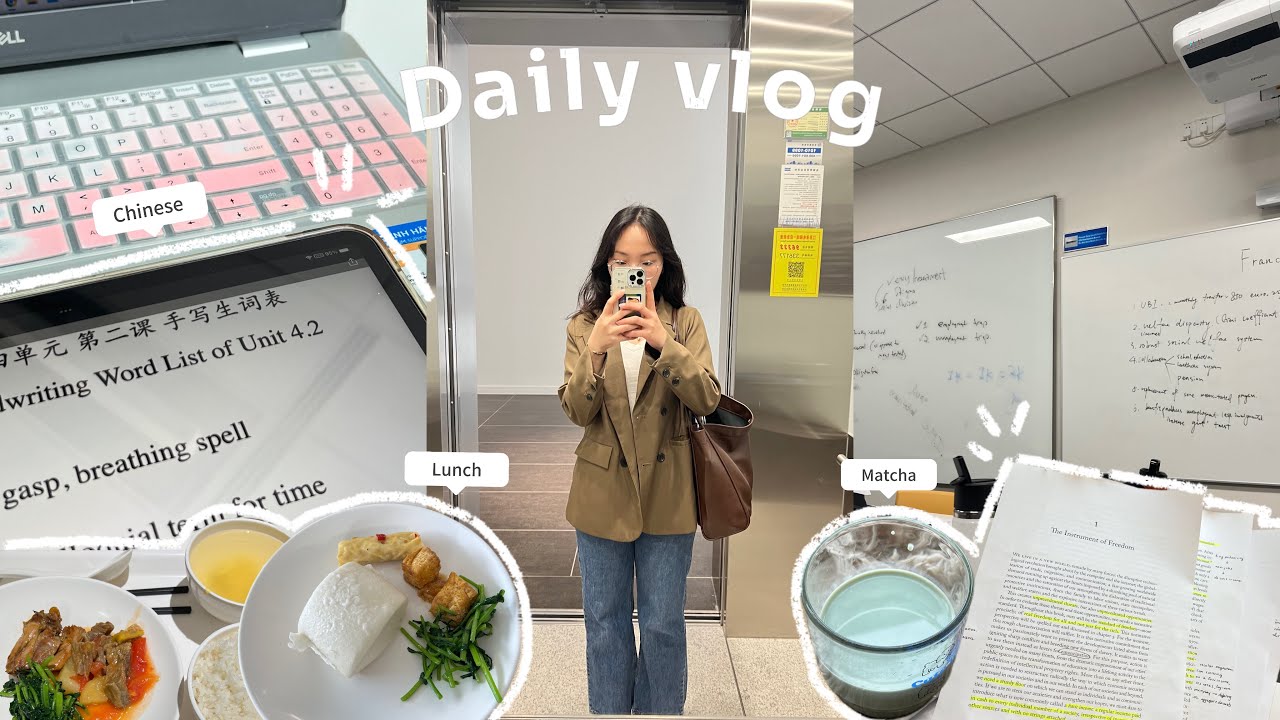 [Daily vlog] Một ngày đi học của sinh viên năm 2 tại Trung Quốc 🍵📄🌿