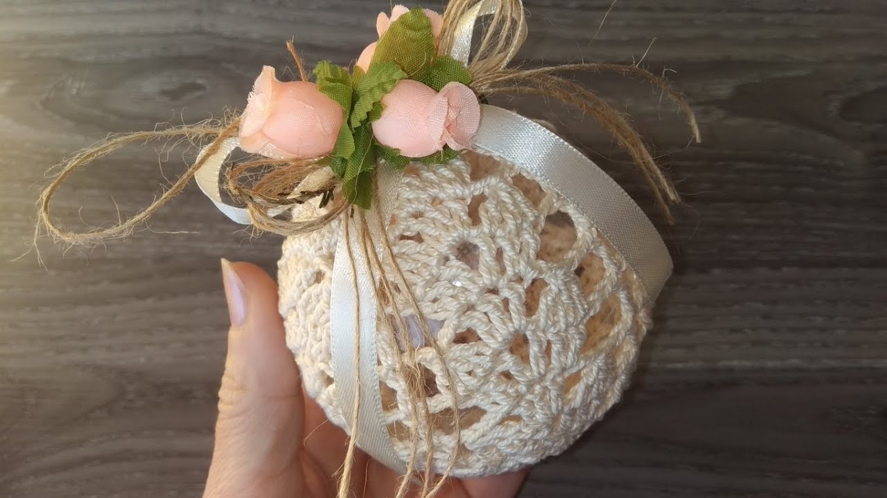 Pallina di Natale Uncinetto Tutorial 🎅🏻 Crochet Christmas Ball Ornaments 🎁 Esfera de Navidad Crochet