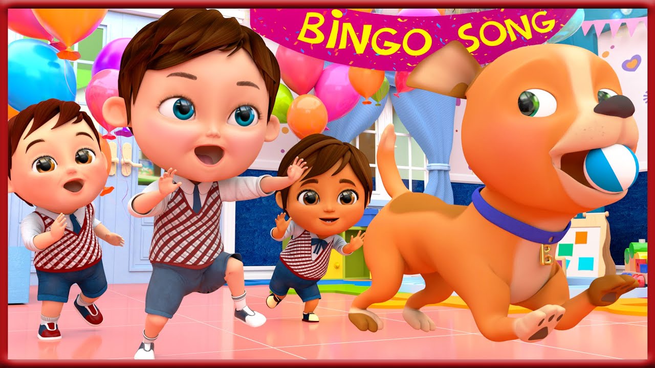 Bingo School Dog Song , Wheels on the Bus, Baby Shark  , Happy Birthday Song - Banana Cartoon [HD]