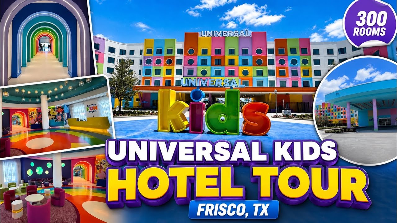 Universal Kids Resort Hotel FIRST LOOK | Full Lobby Tour Before It Opens (Frisco, Texas)