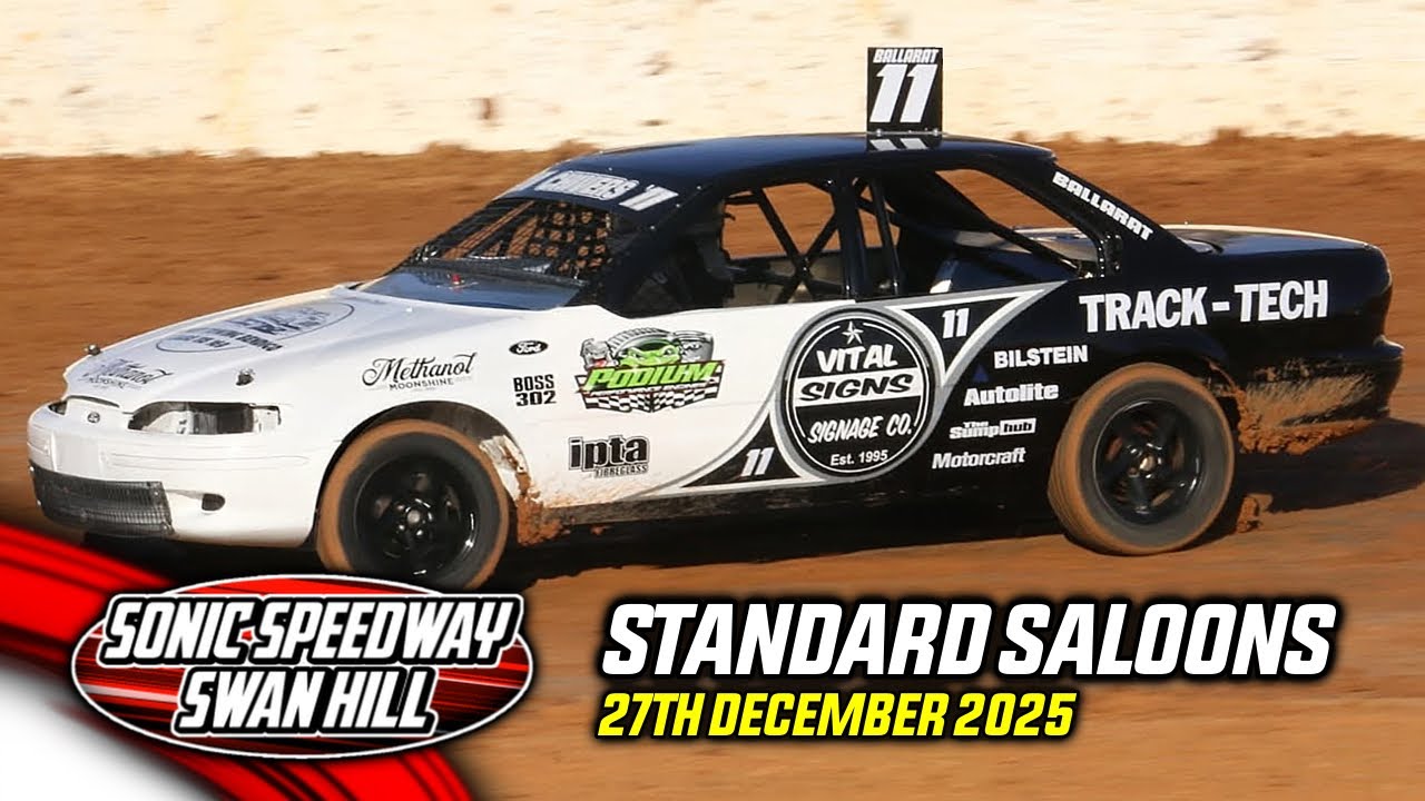 Sonic Speedway Swan Hill Standard Saloons 27th December 2025