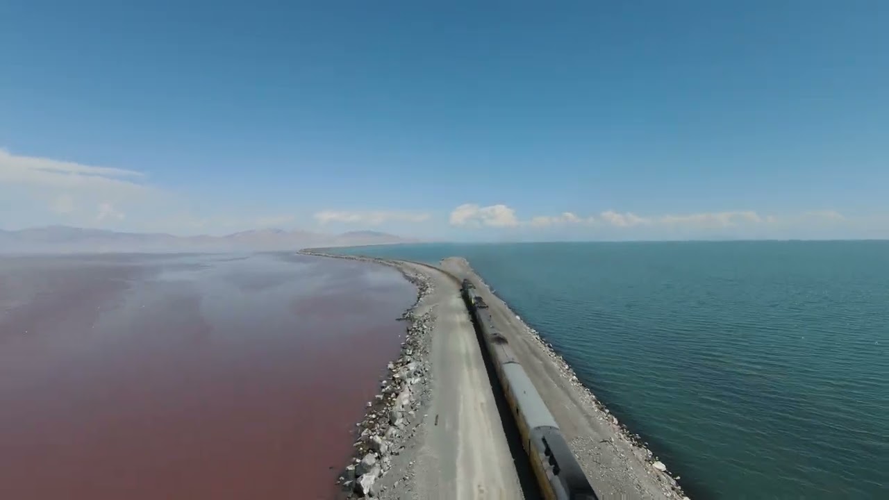 BigBoy 4014 at Lucin Cutoff great salt lake