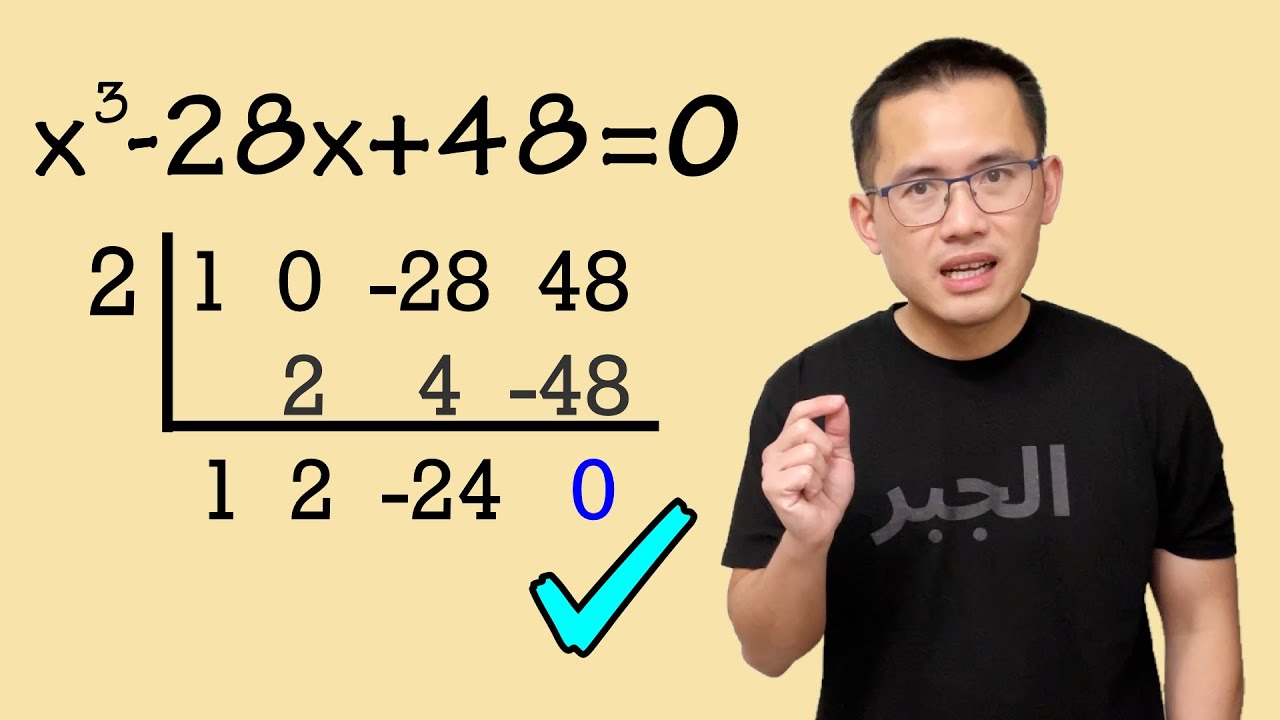 How to solve a cubic equation (by the rational zero theorem & the synthetic division)