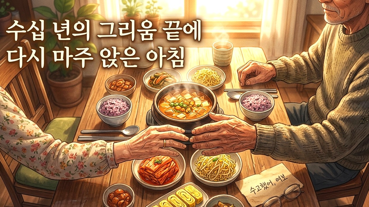 40년 동안 밥상에 없던 남편, 은퇴 후 매일 밥상을 차리기 시작한 이유...