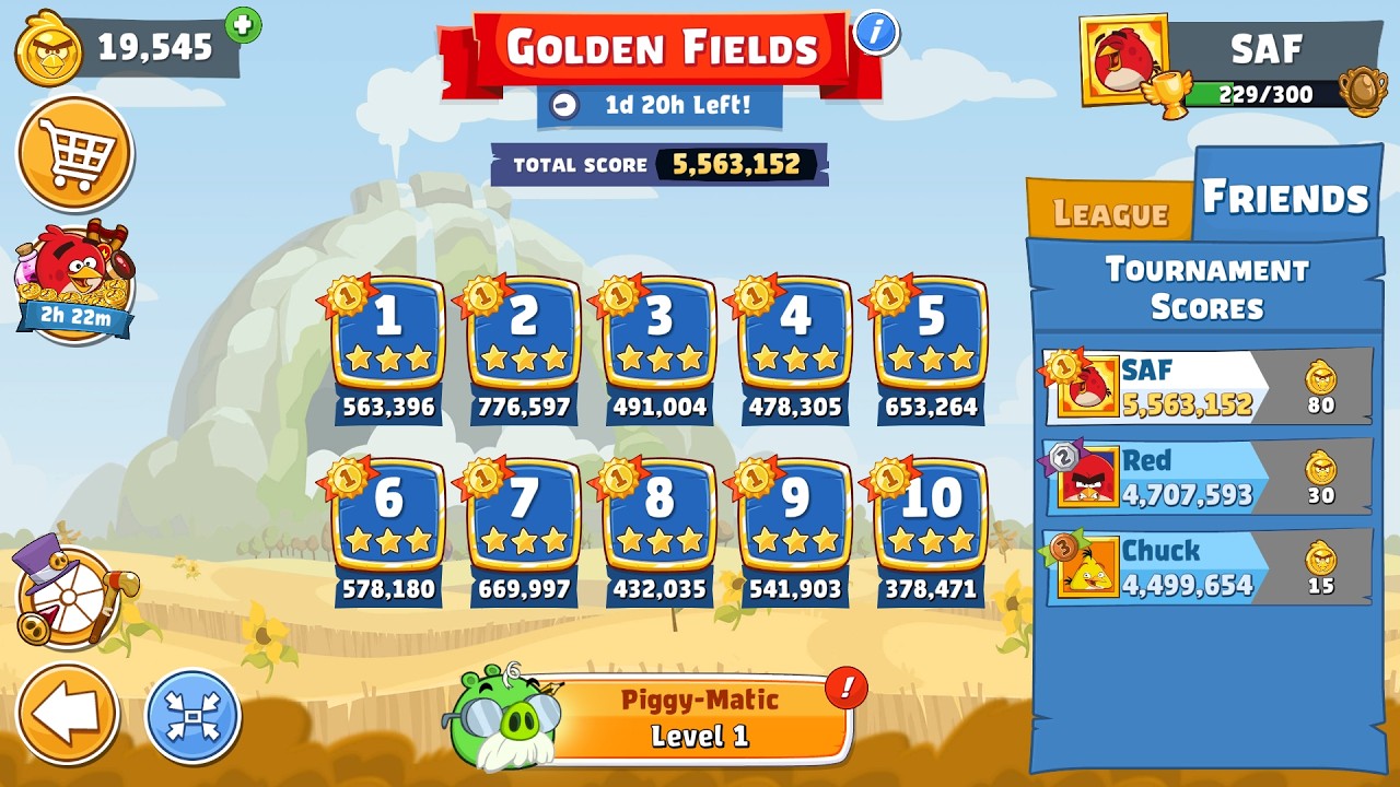 Angry Birds Friends. Golden Fields (21.09.2026). All levels 3 stars. Passage from Sergey Fetisov