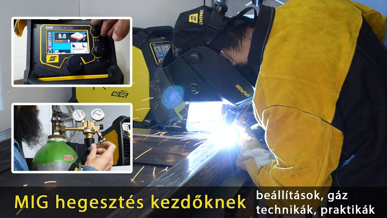 MIG MAG védőgázas fogyóelektródás (CO) hegesztés kezdőknek - beállítások, gáz, technikák, praktikák