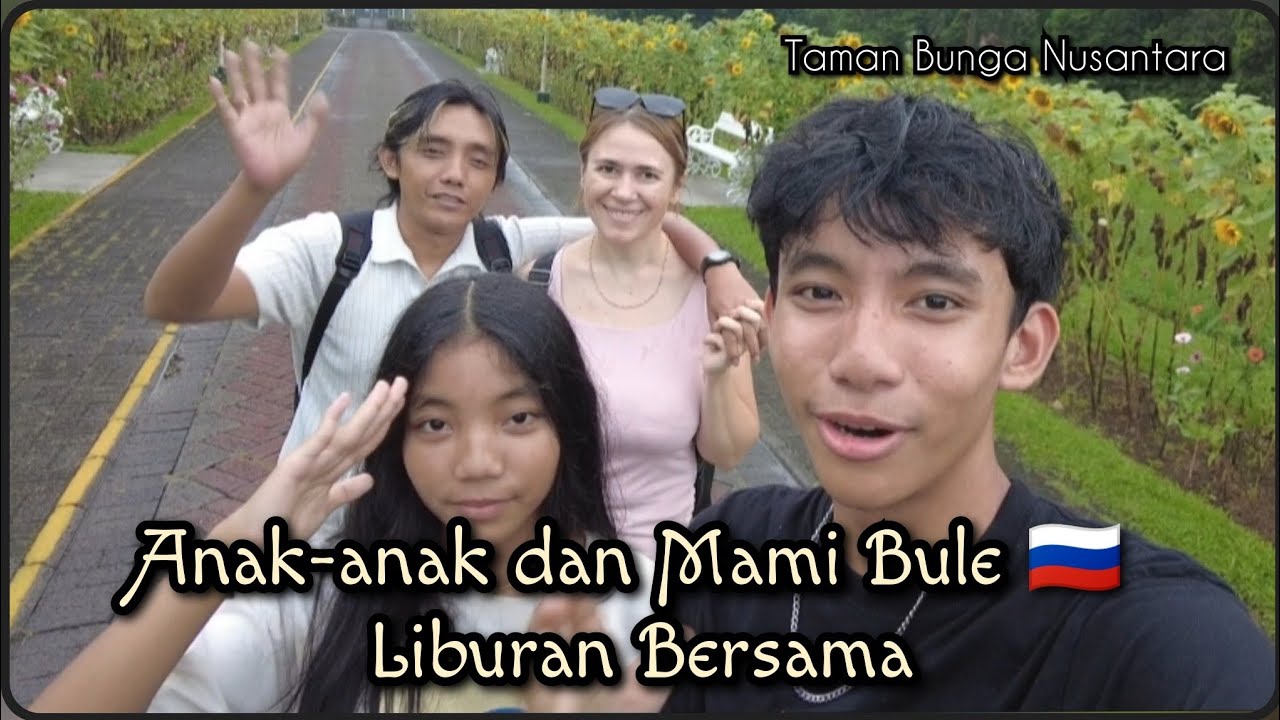 AJAK ANAK2 (ELLQUIN) LIBURAN BERSAMA MAMI BULE DI DESA KELAHIRAN (CIPANAS)
